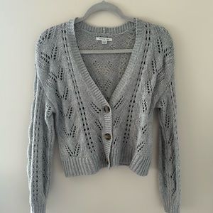 american eagle knit cropped cardigan
